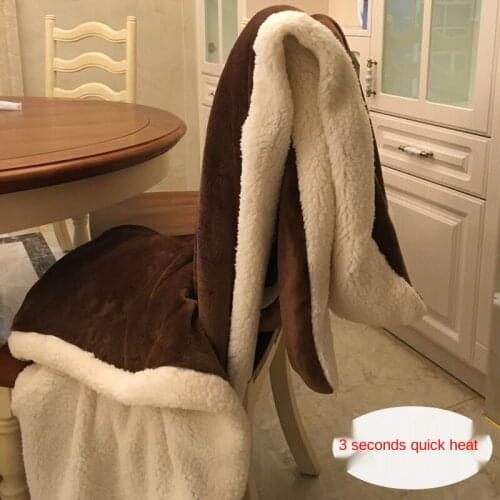 Small blanket sofa cover blanket lamb velvet double layer thick coral velvet office nap lunchtime air conditioning blanket