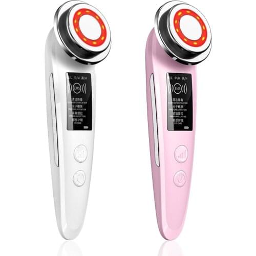 Face Massager LED Skin Rejuvenation Radio Mesotherapy Facial Lifting Beauty Vibration Wrinkle Removal Anti Aging Radio Frequency