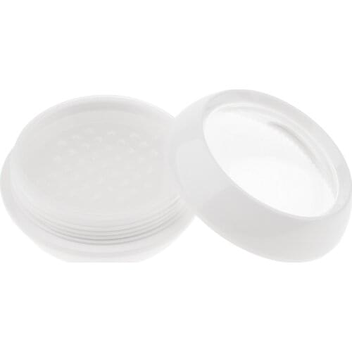 Refillable Makeup Sifter Case Clear Top for Loose Powder Blusher Concealer