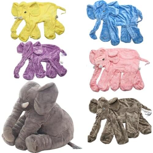 80cm Colorful Elephant Skin Soft Plush AnimalToy Stuffed Baby Kids Appease Sleeping Pillows Kawaii Gift For Children