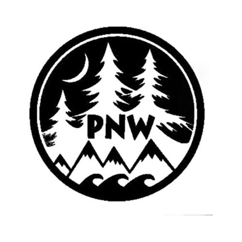 PNW Mountains Decal Art PNW Pride Car Decals Bumper stickers Waterproof Rear windshield Mountains Decor L460