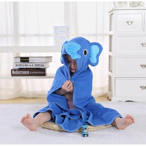 New Born Baby Towel Elephant Baby Hooded Bathrobe Soft Infant Blanket Bath Towel Baby Toalla Kids Towels