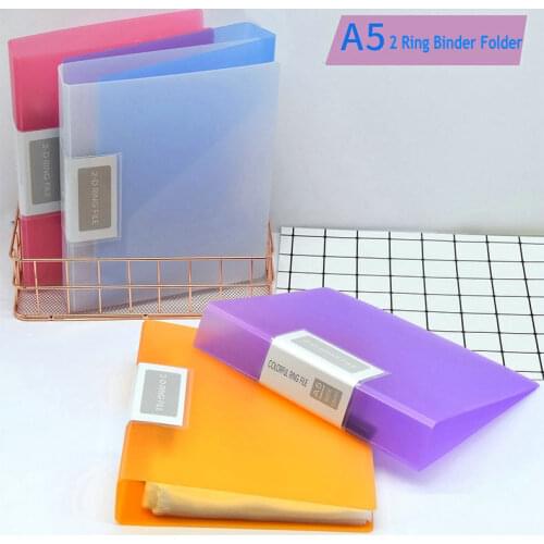 Office 2 Ring Binder A5 Folder Document Organizer A5 Paper File Covers For Documents