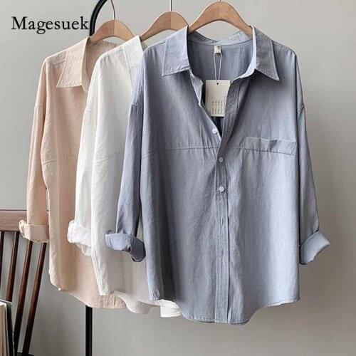 Womens Cotton Feel Shirt Turn-down Solid Oversize Tops Imitation Suede 2020 Spring New Long Sleeve Retro Blouses Shirts11111