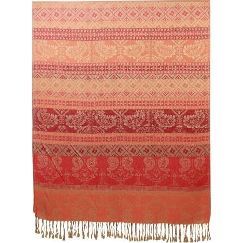 Winter Scarf Shawls Women Pashmina Wrap Paisley Luxury Vintage