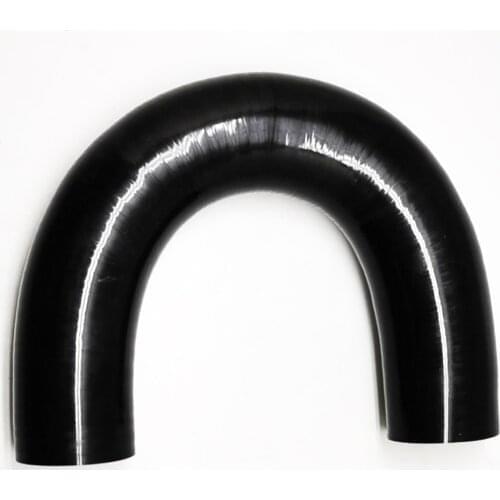 180 Degree Silicone Hose Elbow 1-1/2" 38mm ID, 100 Leg