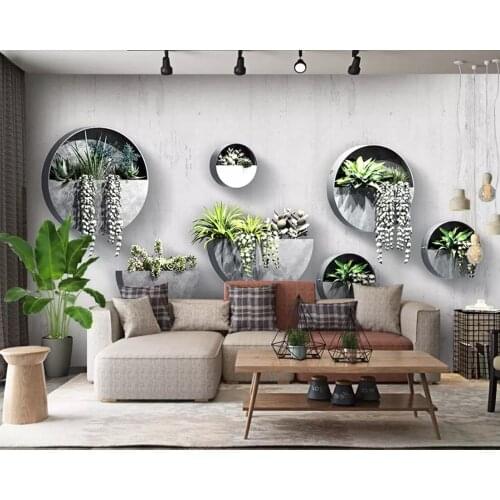 Modern fresh green plant 3d wallpaper,living room bedroom TV sofa wall bedroom wall papers home decor restaurant cafe bar mural