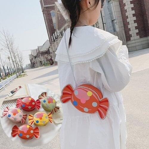 New Cute Candy Shape Children Bag Wild Princess Girls Decoration Bag Toddler Kids Messenger Bag Girls Gift