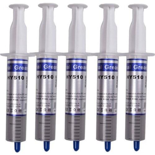 Hy510 30g / PCS silicone thermal paste heat transfer grease heat sink CPU GPU chipset notebook computer cooling Syringe