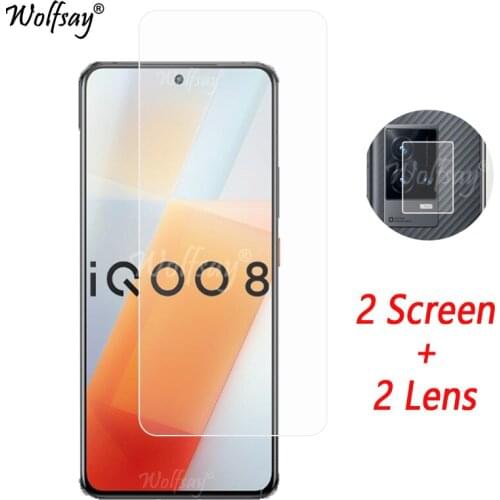 Camera Lens Protector For Vivo iQOO 8 Screen Protector Tempered Glass For Vivo iQOO 8 iQOO8 Camera Glass For Vivo iQOO 8 Glass