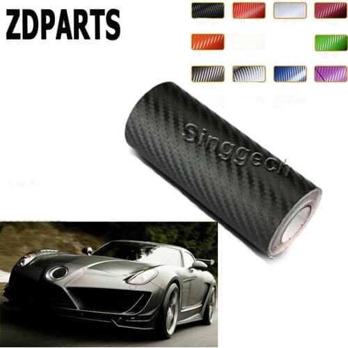 ZDPARTS 3D 30*127CM Car Styling Carbon Fiber Sticker 10Color For Honda Civic Accord Fit CRV HRV Nissan Qashqai Juke X-trail T32