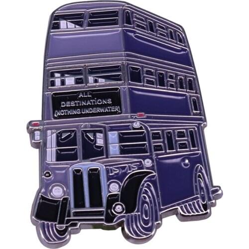 Hogwartz Knight Bus Badge Magical Wizard World Jewelry