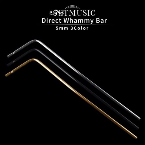Direct Insertion Electric Guitar Tremolo Arm Whammy Bar 5mm Guitar Whammy Bar Black Gold Chrome