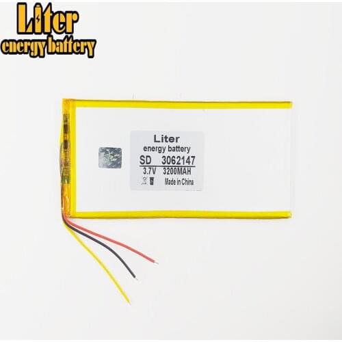 3 line 3062147 The tablet battery 3.7V,3200mAH,3060145 Polymer lithium ion / Li-ion battery for tablet pc