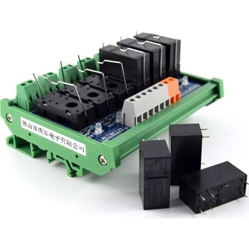6-way original Omron relay module, 6-pin single-open single-chip control board PLC amplifier board drive control board