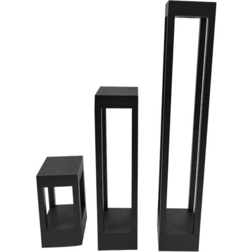 6PCS IP67 waterproof 15W COB Aluminum square lawn lamp led modern simple garden lights outdoor landscape park lights