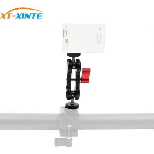 Magic Arm Adapter 1/4 Screw to Universal Sport Camera Bracket 360 Degree Rotation Mount for Gopro Hero 9 8 7 6 YI EKEN