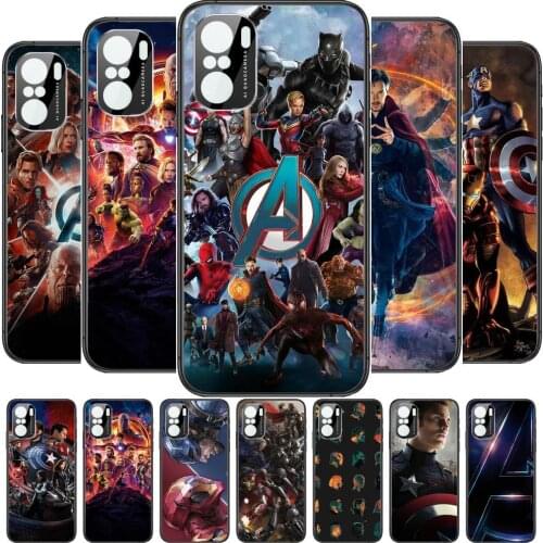 Marvel Comics Phone Case For xiaomi redmi POCO F1 F2 F3 X3 Pro M3 9C 10T Lite NFC Anime Black Cover Silicone Back Prett mi 10 ul