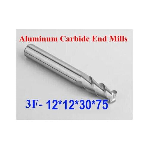 CNC tool TAPC tungsten alloy milling cutter special flat aluminum alloy cutter aluminum alloy milling cutter 3F*12*12*30*75