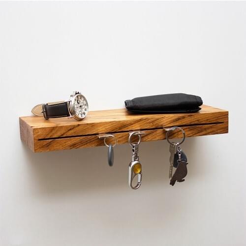 Decorative Keychain Wood Rack Decorative Natural Handmade