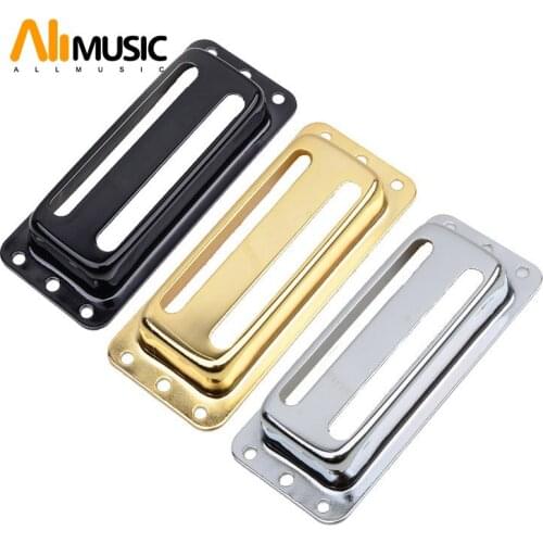 Two Line Metal Brass Electric Guitar Pickup Humbucker Pickup Covers /Lid/Shell/Top - Chrome Black Gold
