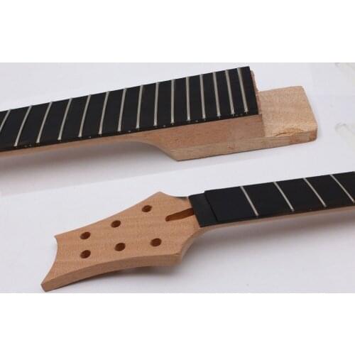Electric Guitar Neck 22 Fret Mahogany Ebony Guitar Fretboard Locking Nut