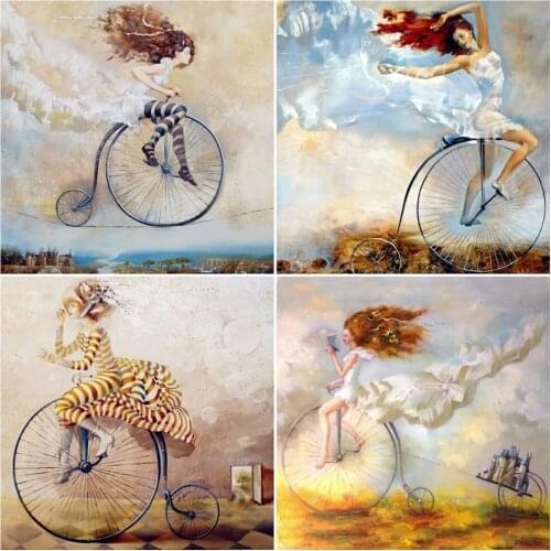 EverShine 5D DIY Diamond Painting Full Drill Square Cartoon Picture Of Rhinestones Diamond Embroidery Girl Diamond Mosaic Sell