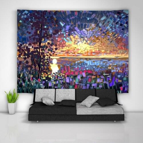 Custom Colorful Angel Wandteppich Kunst Wandbehang Tisch Bettdecke Wohnkultur