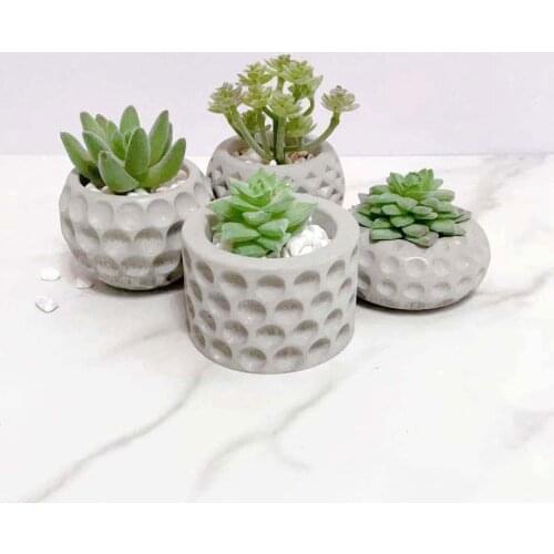Candle Potted Pot Silicone Mold Crystal Epoxy Mold Concrete Potted flowerpot Mold Cement Tealight Holder Mold Flower Pot Mold