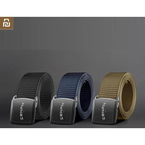 New YouPin metal free outdoor tactical belt YKK plastic buckle 96 special nylon webbing stepless length adjustment