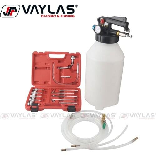 ATF Fluid Dispenser Tools Set 10Liter Pneumatic Transmission Oil Filling Tool Kit with 13pcs Adaptor