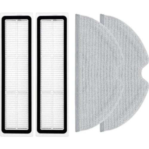 Hepa Filter Mop Rag Pad Replacement Kit For Xiaomi Dreame Bot L10 Pro Model Name: RLS5L Robotic Vacuum Cleaner Parts