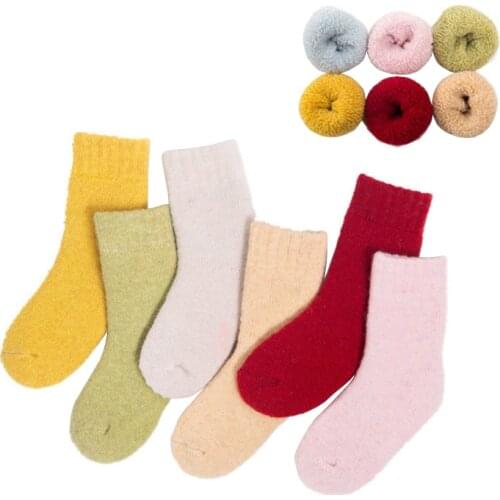 New winter childrens casual socks cotton thick warm childrens socks