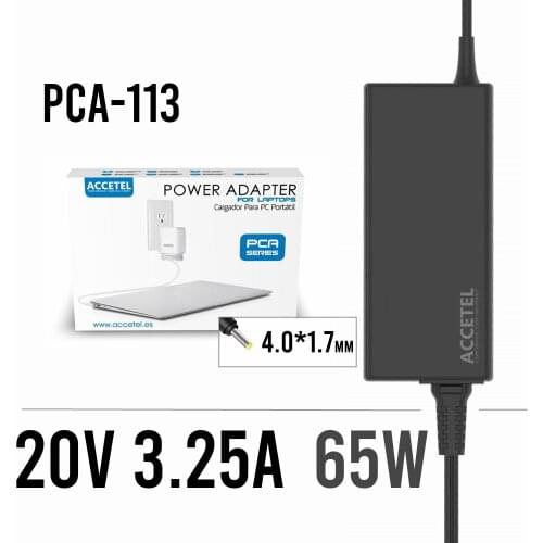 PCA-113 Lenovo 20V 3.25A 4.0*1.7mm 65W laptop charger