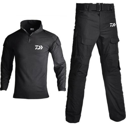 Fishing Shirt Outdoor Sports Tactical Camouflage Fishing Jacket Long Sleeve Mens Plus Size Durable Climbing Fishing Jerseys