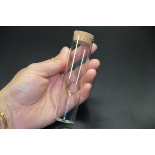 12pcs 30*120mm 60ml Glass Bottles Vials Jars Test Tube With Cork Stopper Empty Glass Transparent Clear Bottles DIY Wedding Decor