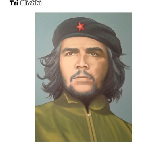 Tri Mishki WCS770# 12*16cm Che Guevara car sticker colorful Decals Motorcycle Accessories Stickers