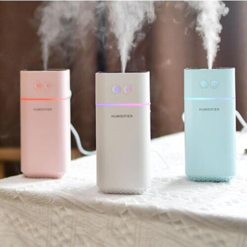 Car Air Humidifier USB Charging Spin Discoloration Led Night Light 200mL Air Freshener Humidifier For Home Office Car Use
