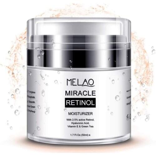 Retinol 2.5% Moisturizer Cream For Anti Aging And Reduces Wrinkles Fine Lines Skin Care Day And Night Retinol Cream