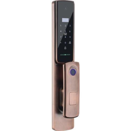 High Security USmart Go Wifi App Remote Control Fingerprint Card Key Code Peephole HD Camera Smart Door Lock