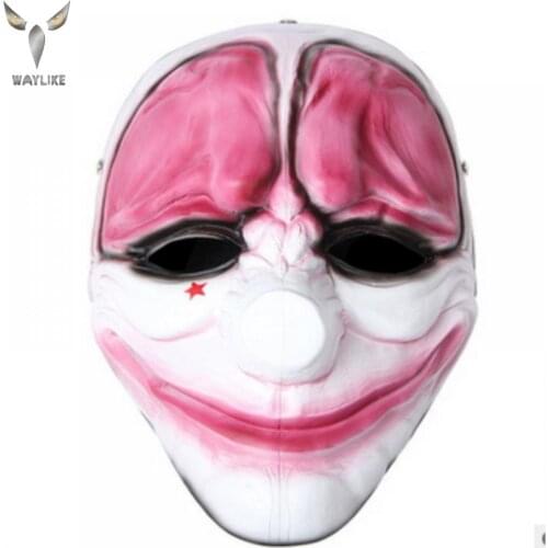 High Quality Halloween Scary Payday 2 Hoxton Resin Masks Party Cosplay Masks Men Joker Masquerade Dress Costume Collection Props