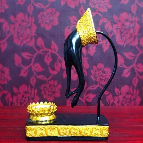 Southeast Asian Buddha Decoration Thai national decorations Creative resin crafts Thai Buddhist Candlestick
