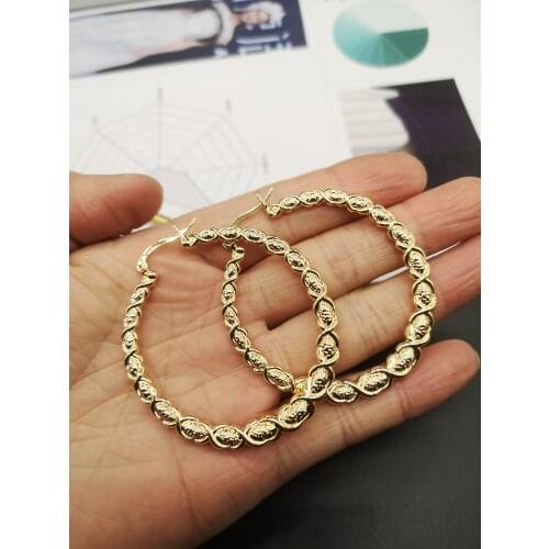 ZA Metal Round Drop Dangle Earrings For Women Fashion Round Jewelry Geometric Hoop Earrings Wedding Vintage Bohemian Bijoux