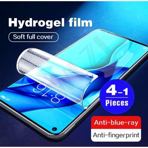 1-4Pcs cover phone screen protector for huawei p smart 2021 2020 S Z pro 2019 plus 2018 hydrogel film Not Glass protective film