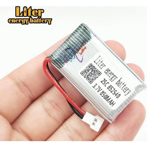 4pcs/lot 3.7V 850mAH 25c Syma X5C remote quadrocopter lithium battery 3.7V 850mAH-air plug 852540