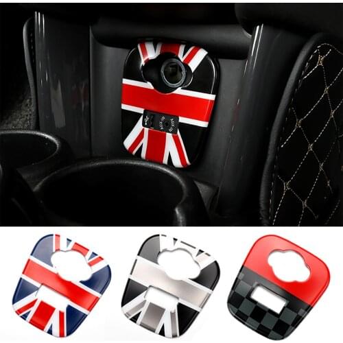 PC Car Cigarette Lighter USB AUX Dashboard Panel Trim Cover Case Sticker Decal For Mini Cooper F55 F56 F57 Interior Accessories
