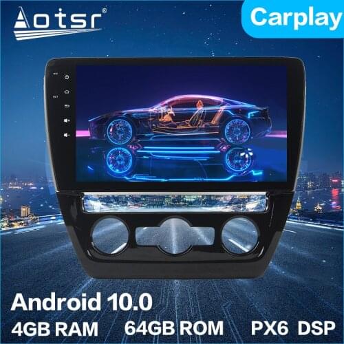 Aotsr Android 10.0 4+64GB Car Radio Player GPS Navigation Car Stereo Multimedia Unit For Volkswagen VW Sagitar 2015+ DSP Carplay