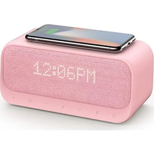 Alarm Clock Bluetooth Speaker FM Radio Home Theater Soundcore for Computer Speakers With Wireless Charger iphone xiaomi huawei