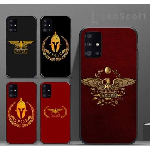 SPQR Roman Imperial legion Phone Case For Samsung A40 A50 A51 A71 A20E A20S S8 S9 S10 S20 Plus note 20 ultra 4G 5G