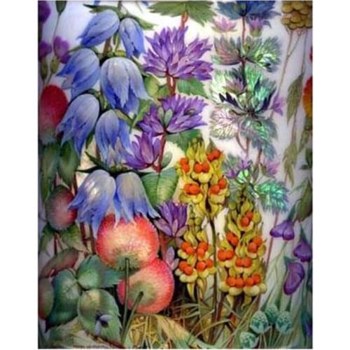 Wild fruits and flowers patterns Counted Cross Stitch 11CT 14CT 18CT 28 DIY Chinese Cross Stitch Kits Embroidery Needlework Sets